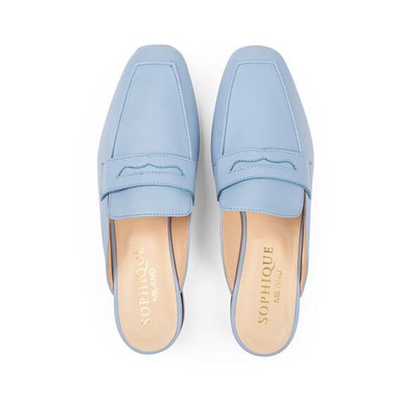 Sophique Milano Riviera Mule Loafer in Azure 40 - Picture 5 of 6